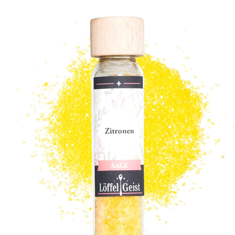 Zitronen Salz im Reagenzglas